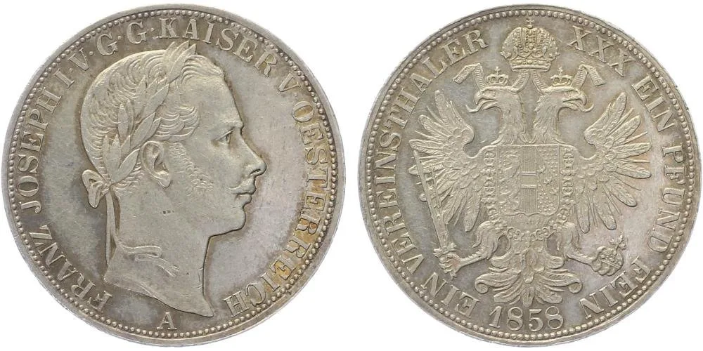 Rakouská a spolková měna, 1857 - 1892 — 1