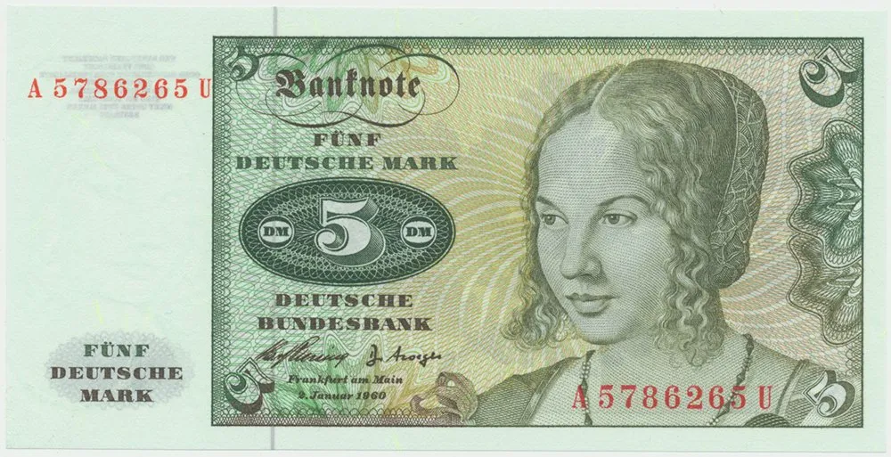 Německo - NSR, 5 DM 1960, Ro.262e