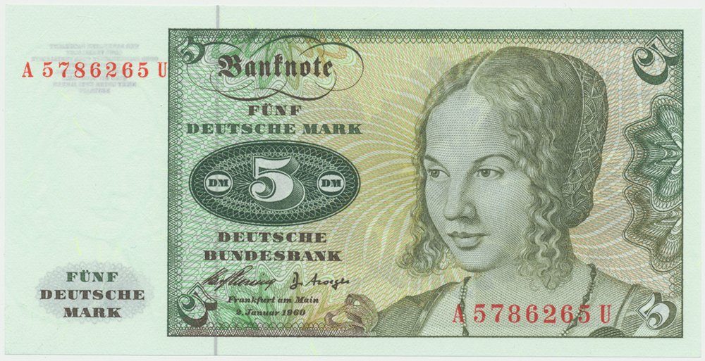 Německo - NSR, 5 DM 1960, Ro.262e