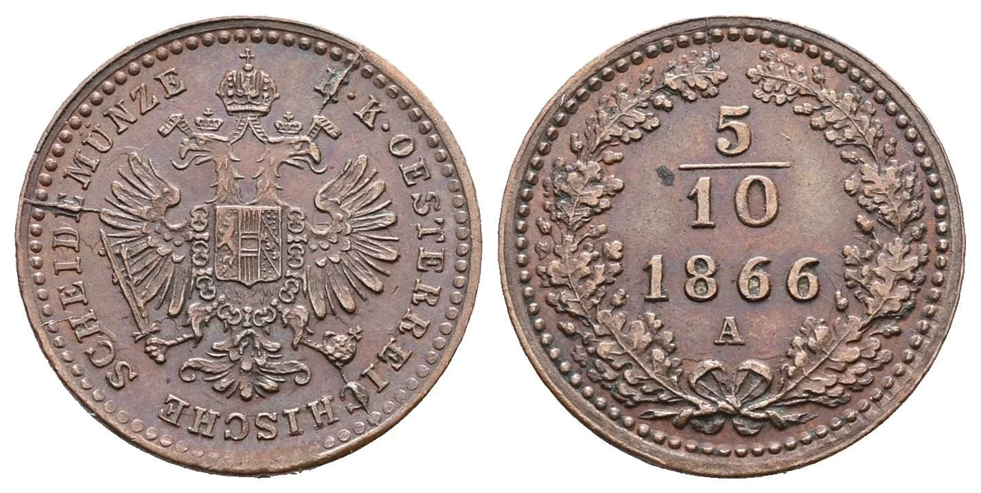 Rakouská a spolková měna, 1857 - 1892 — 1