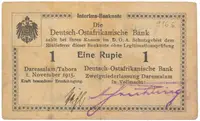 Německá Východní Afrika, 1 Rupie 1. 11. 1915, série C2, R.916s