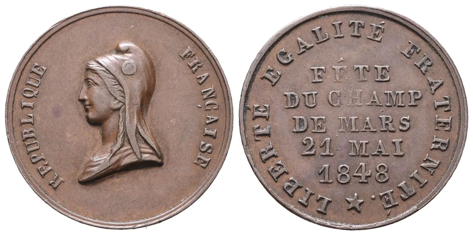 Francie - AE Medaile 1848 - Revoluce