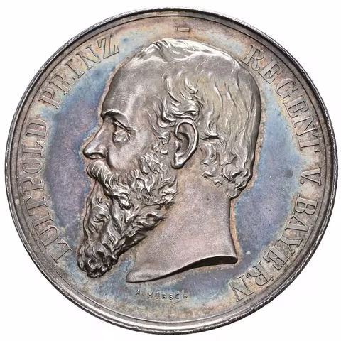 AR Medaile b.l. (Börsch) - Cena nejlepšímu střelci, princ regent Leopold Bavorský.