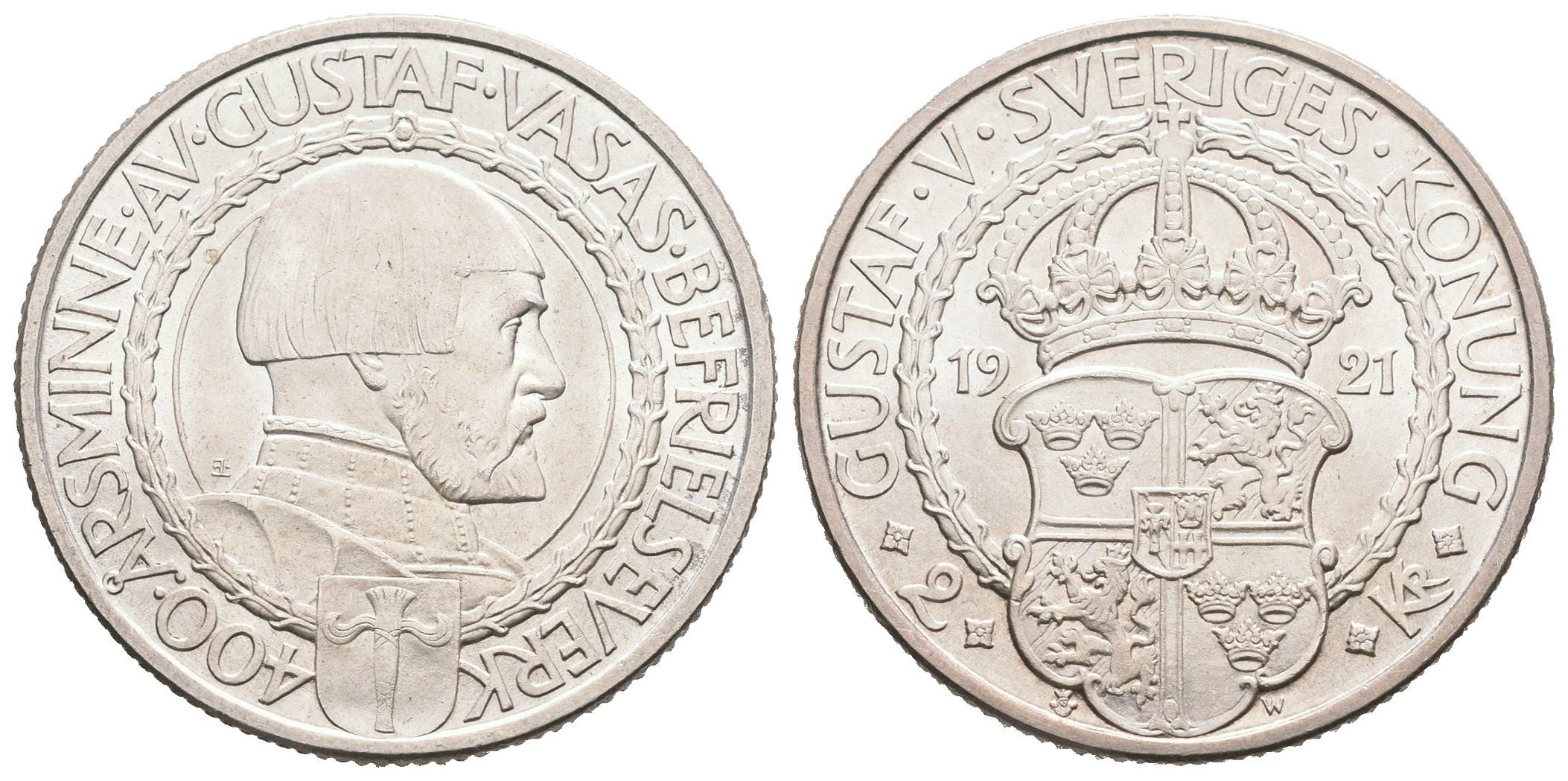 Švédsko, 2 Koruna 1921