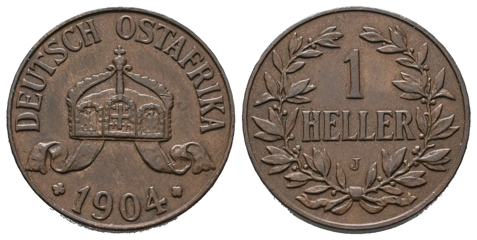 Německá východní Afrika, Haléř 1904 J