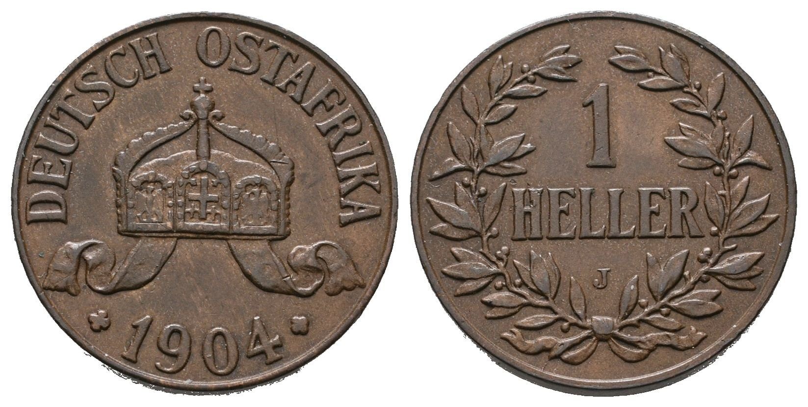 Německá východní Afrika, Haléř 1904 J