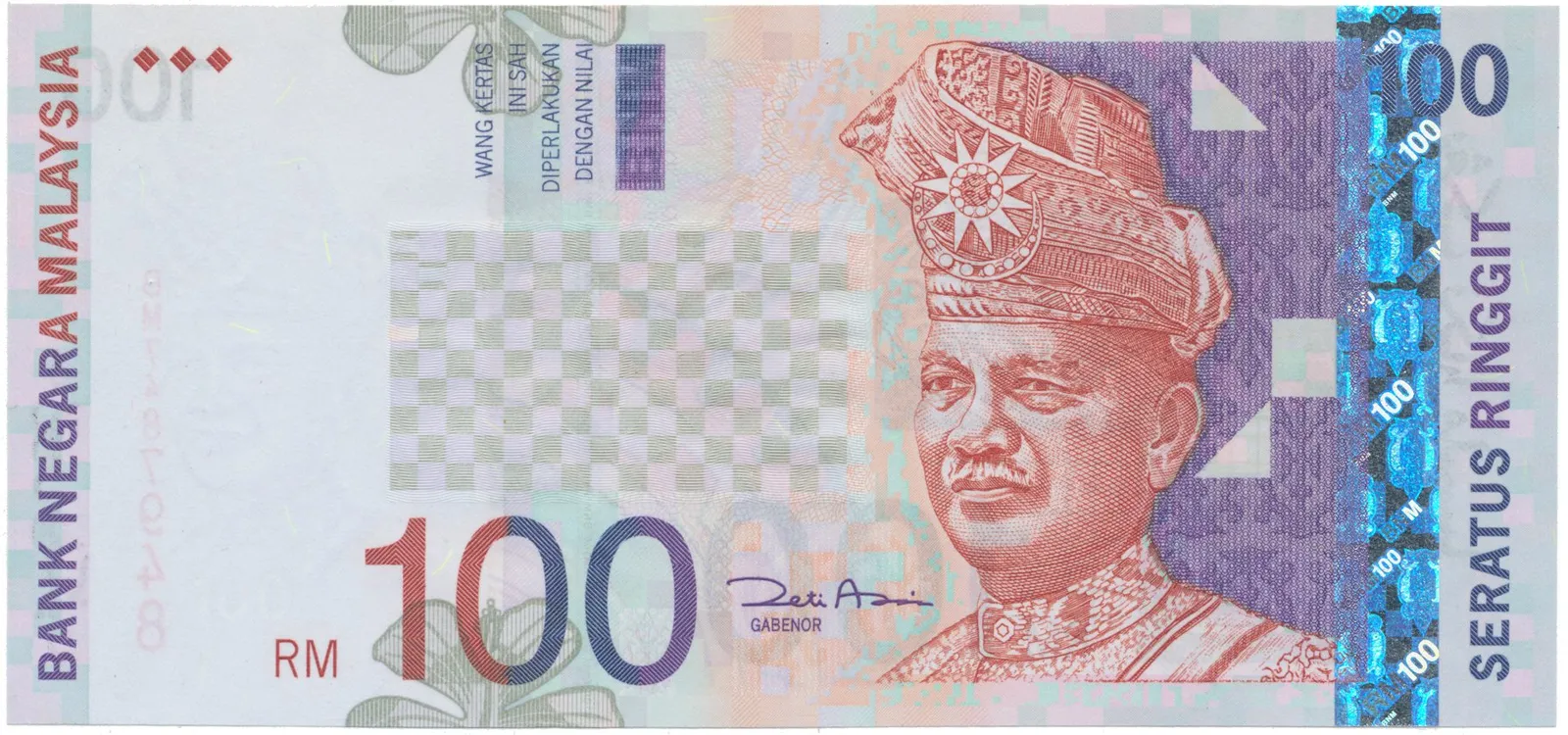 Malajsie, 100 Ringgit (2001), P.44d