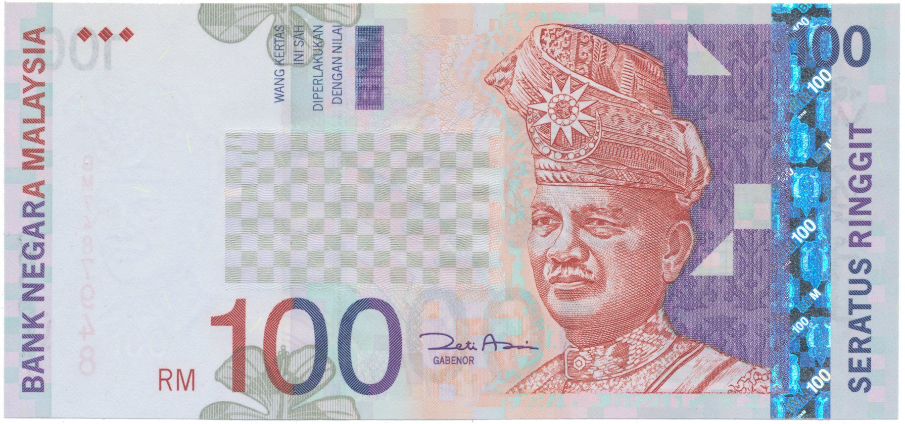 Malajsie, 100 Ringgit (2001), P.44d