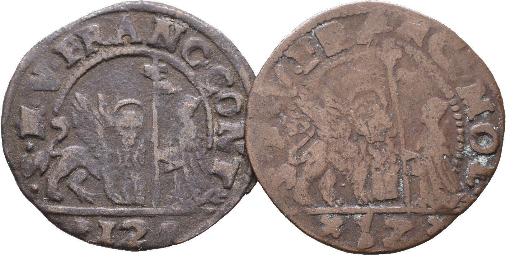 Itálie - Benátky, 1 Soldo b.l., lot 2 kusů