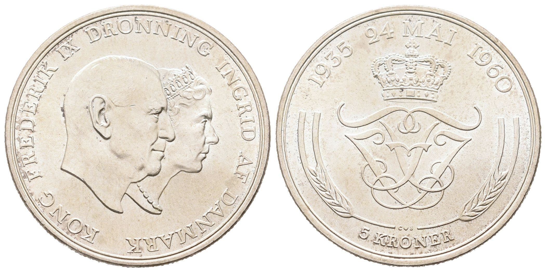 2 Kroner 1958 - 18. narozeniny princezny Margarety