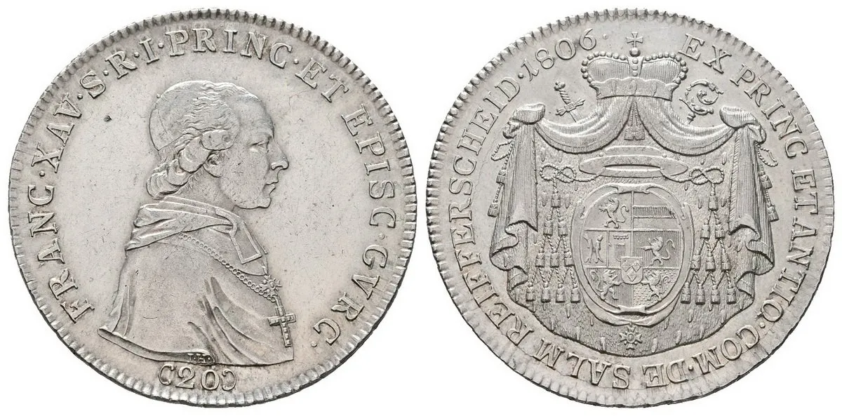 Gurk - biskupství, František Xavier von Salm, 1784 - 1822 — 1