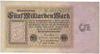 Německo, 5 Milliarden Mark 1923, Ro.112a
