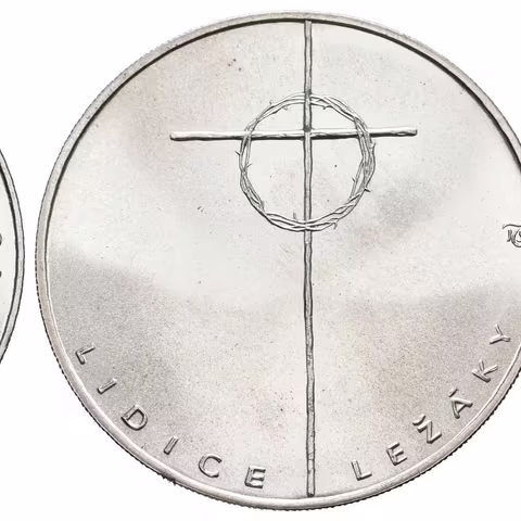 100 Kčs 1992 - Lidice a Ležáky, lesk