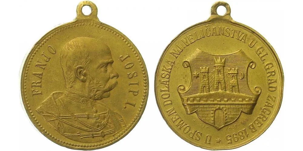 František Josef I., medaile na návštěvu a přítomnost císaře — 1
