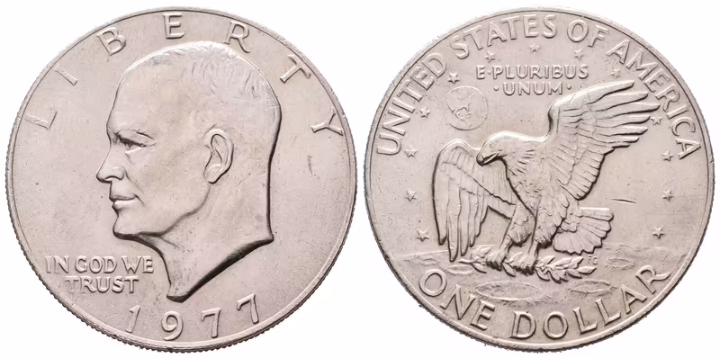 USA, 1 Dollar 1977  - Dwight D. Eisenhower