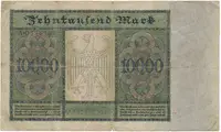 Německo, 10.000 Mark 1922, velký formát, Ro.68a - fotografie 2