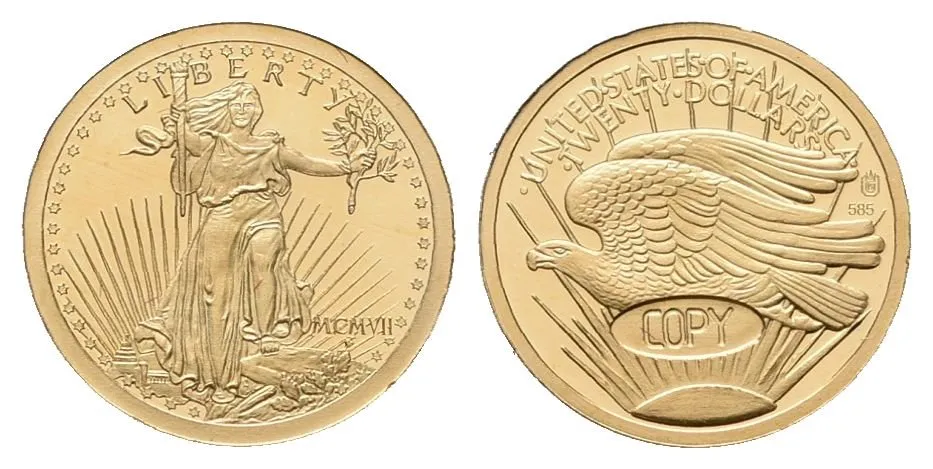 USA, replika 20 Dollars 1907