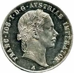 Konvenční měna, 1848 - 1857 — 1