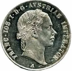 Konvenční měna, 1848 - 1857 — 1