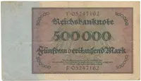Německo, 500000 Mark 1923, Ro.87b - fotografie 2