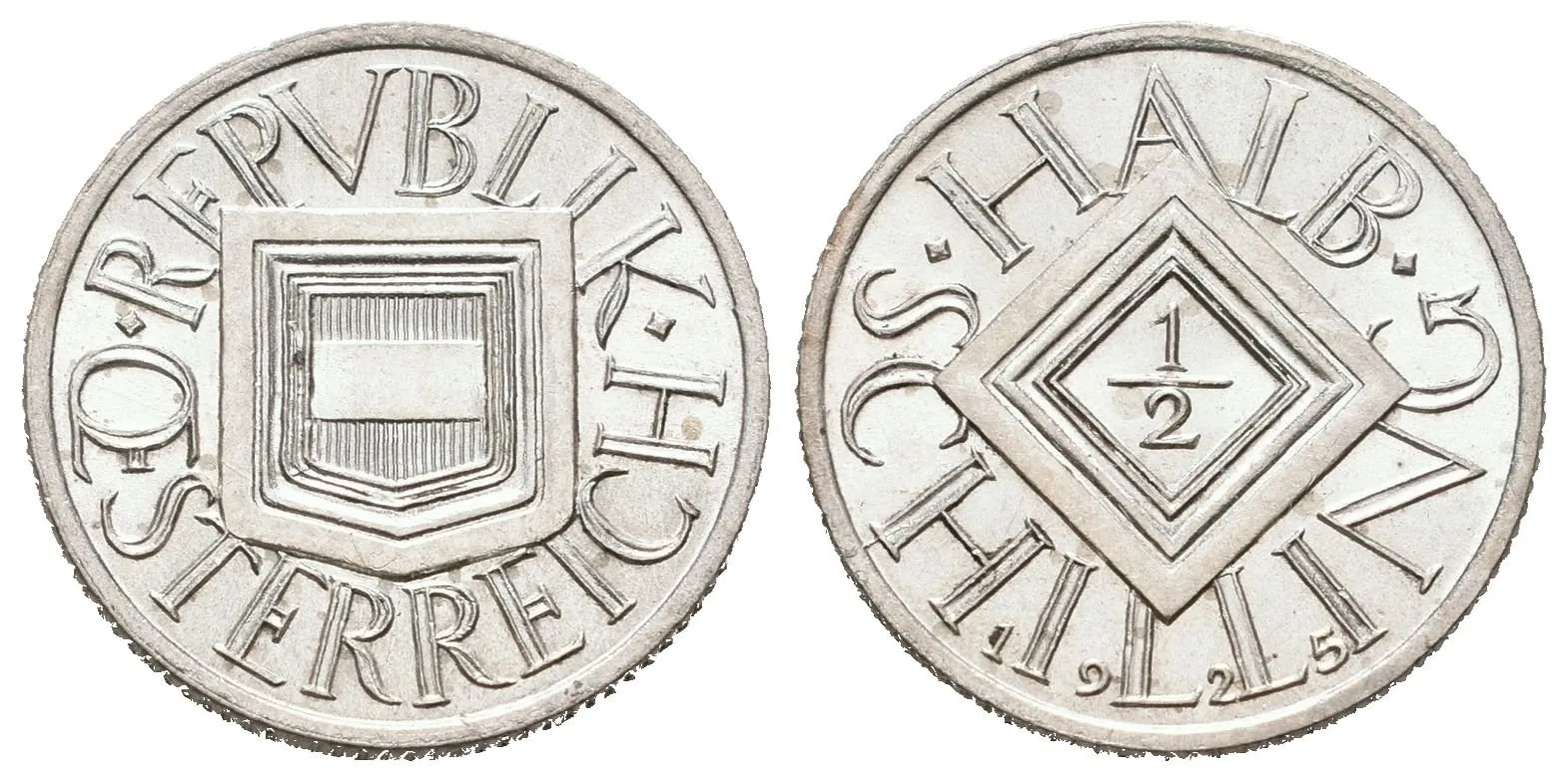 Rakousko, 1/2 Schilling 1925