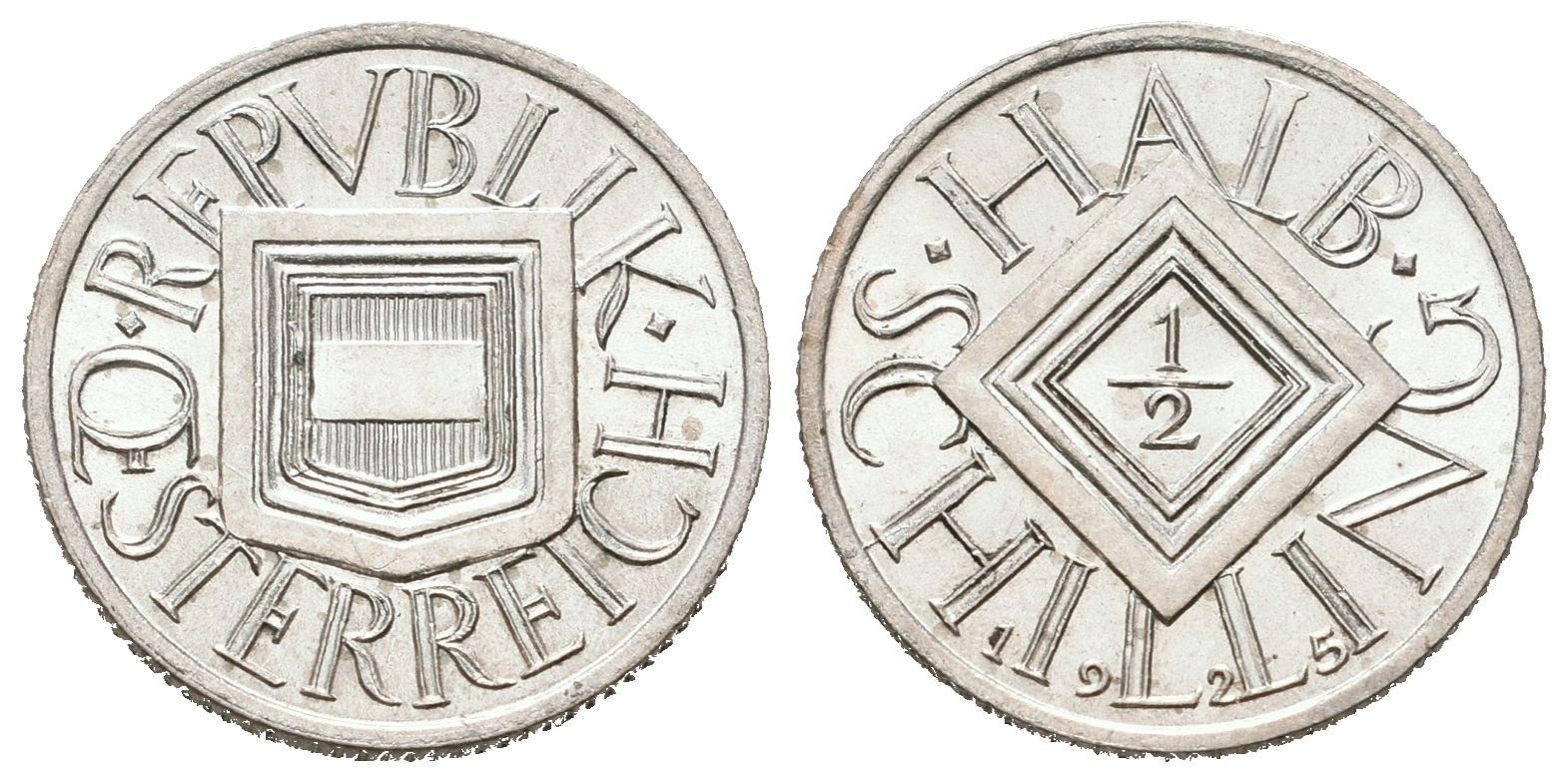 Rakousko, 1/2 Schilling 1925