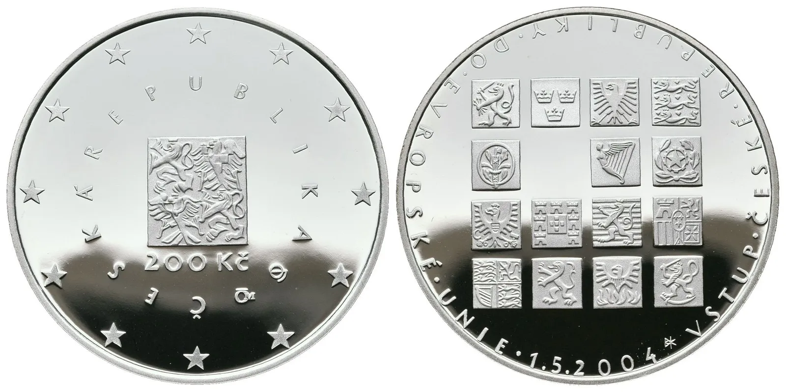 200 Kč 2004 - Vstup České republiky do EU, PROOF