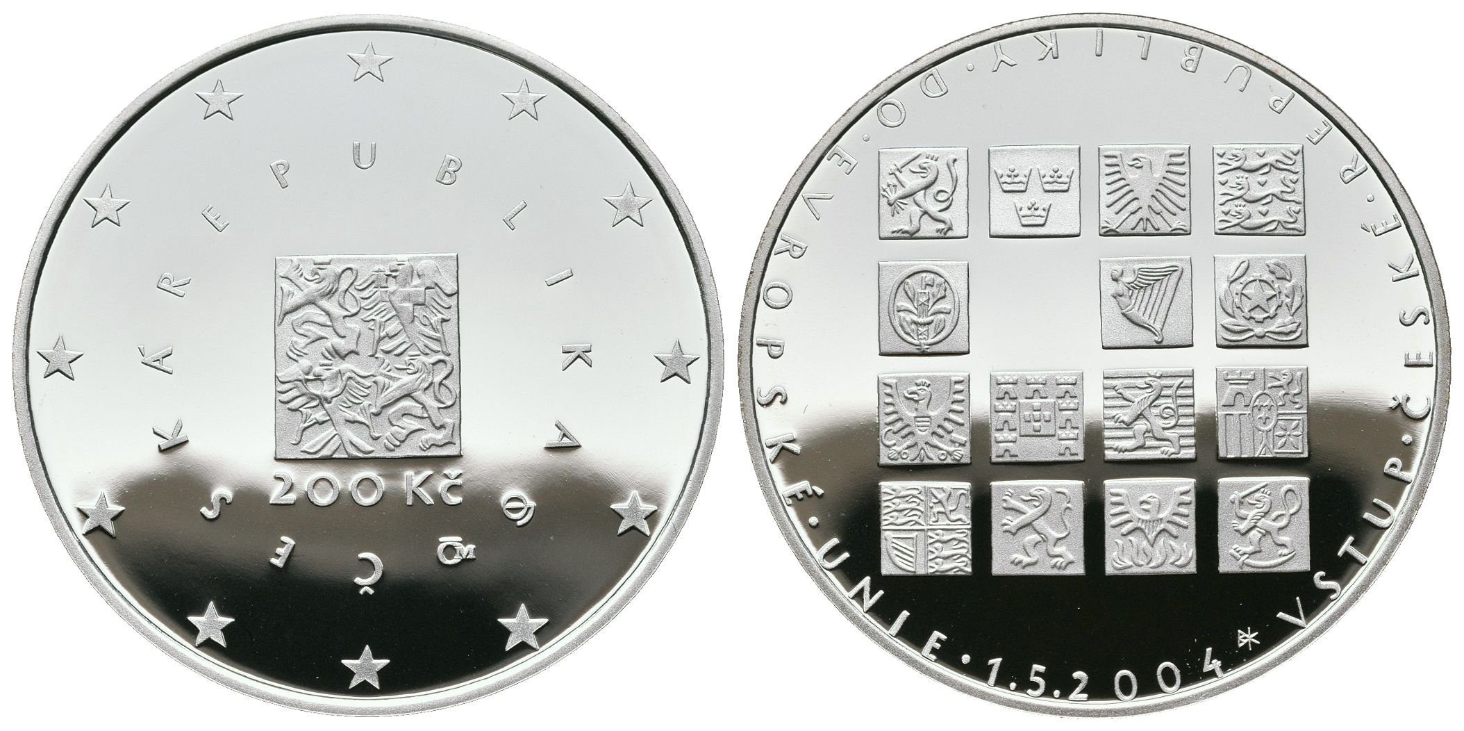 200 Kč 2004 - Vstup České republiky do EU, PROOF