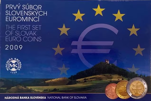 Ročníková sada mincí 2009 - SR - Eura Proof