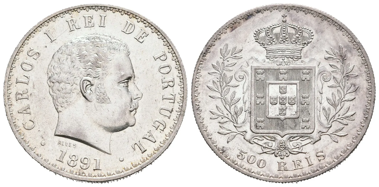 Portugalsko, 500 Reis 1891