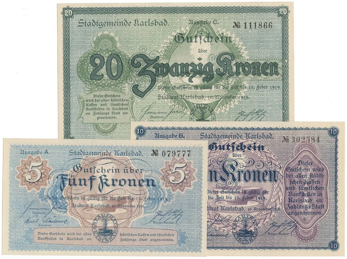 Nouzovky české od roku 1914 — 1