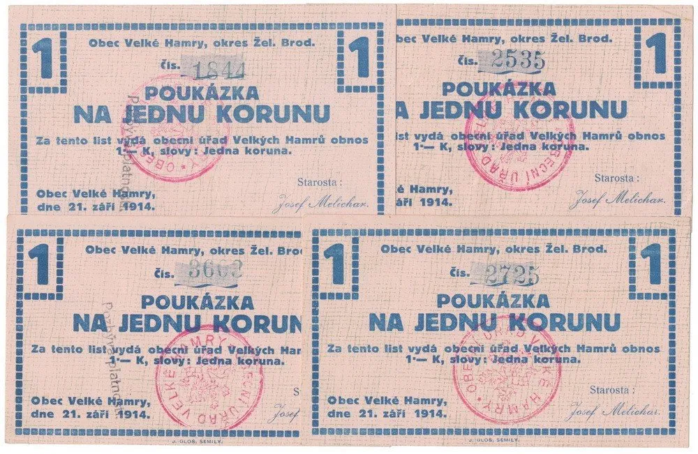 Nouzovky české od roku 1914 — 1