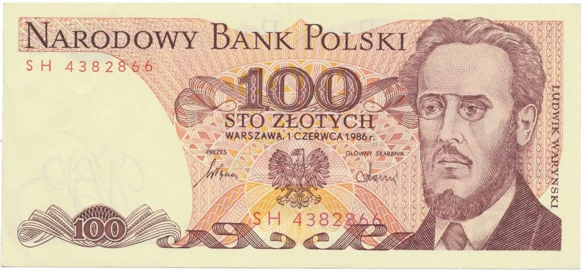 Polsko, 100 Zlotych 1985-1988, P.143e
