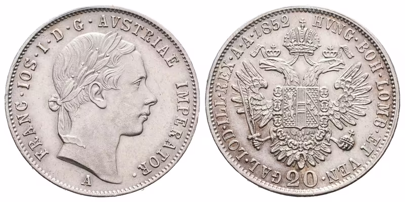 20 Krejcar 1852 A
