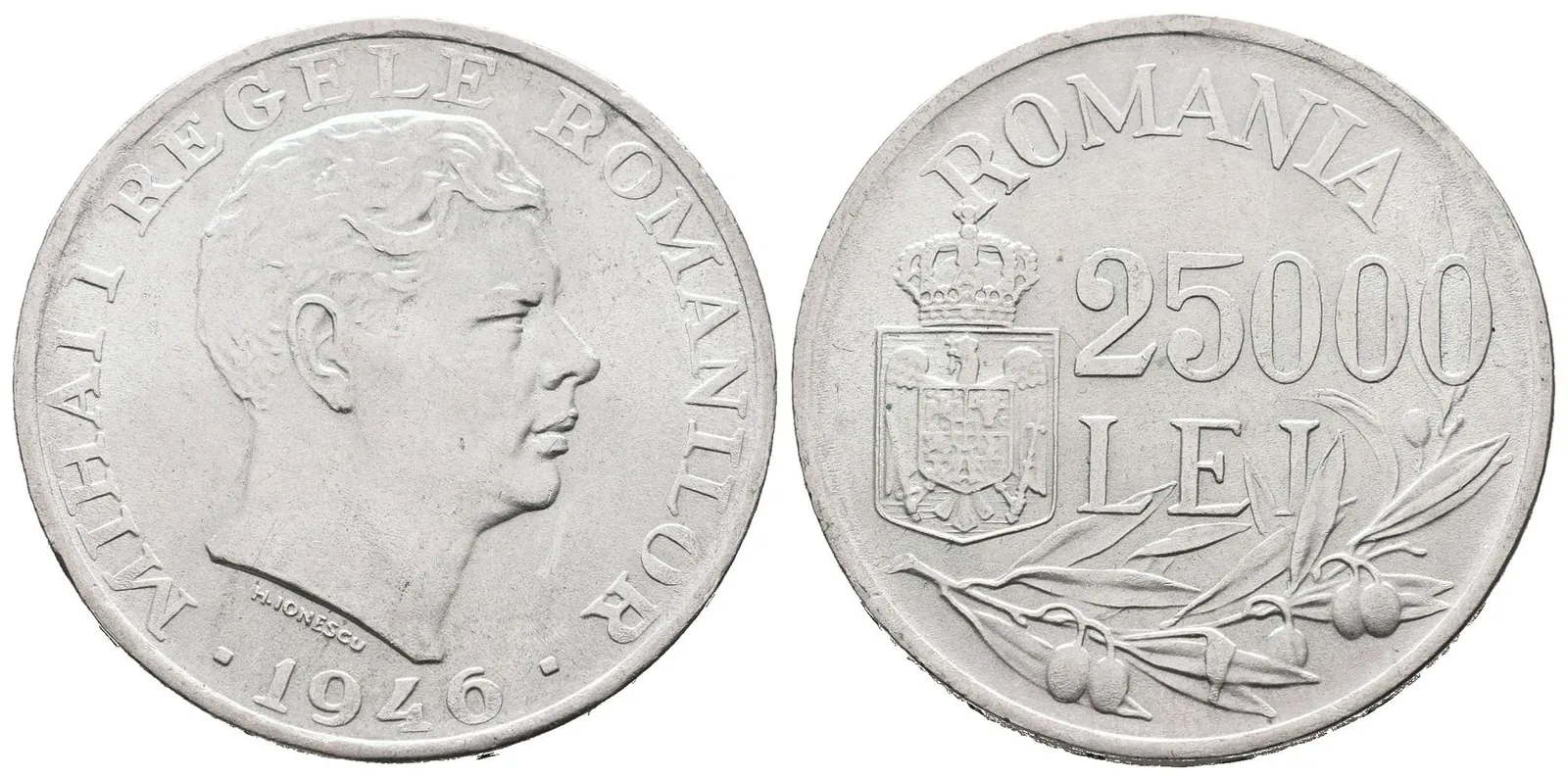 Rumunsko, 25 000 Lei 1946