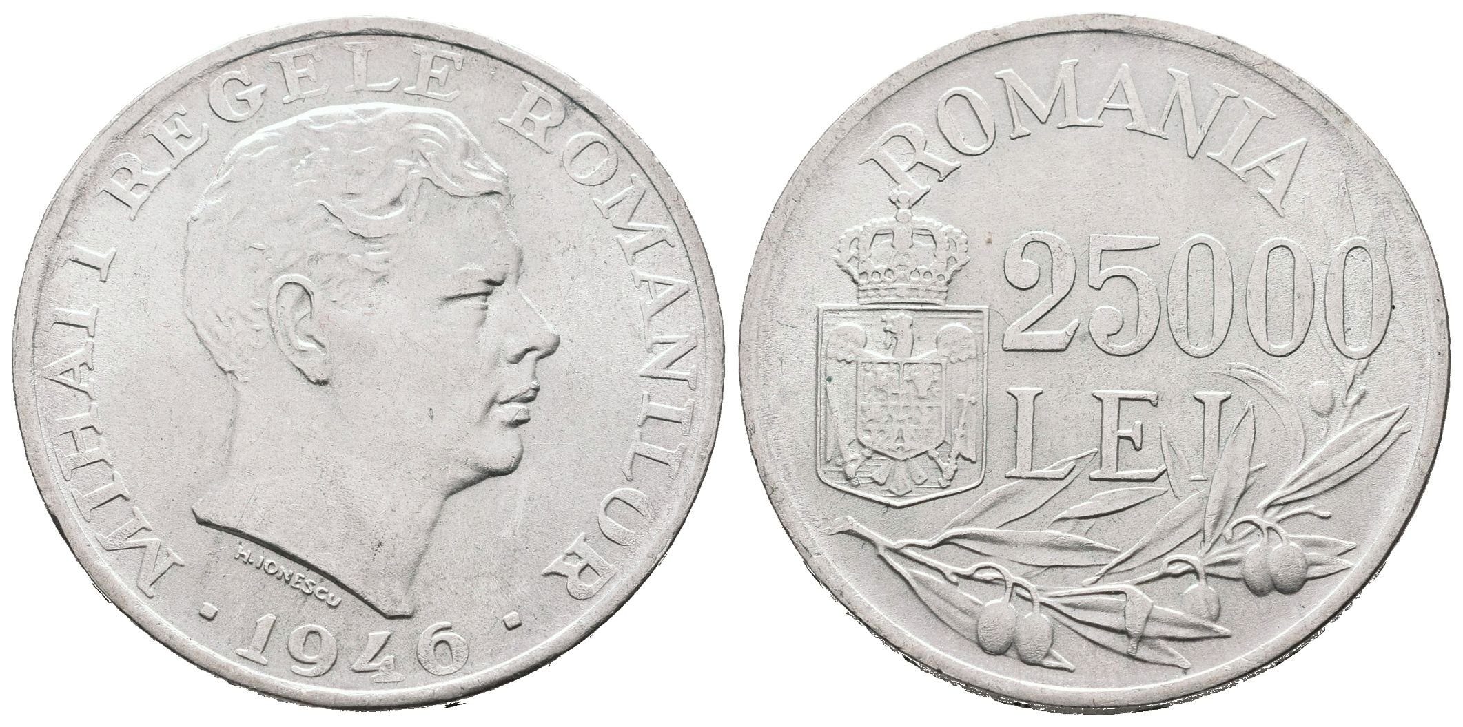 Rumunsko, 25 000 Lei 1946