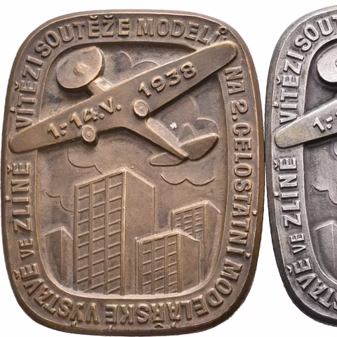 AE Plaketa 1938 (Karnet) - Vítězi soutěže modelů na 2. celostátní modelářské výstavě.