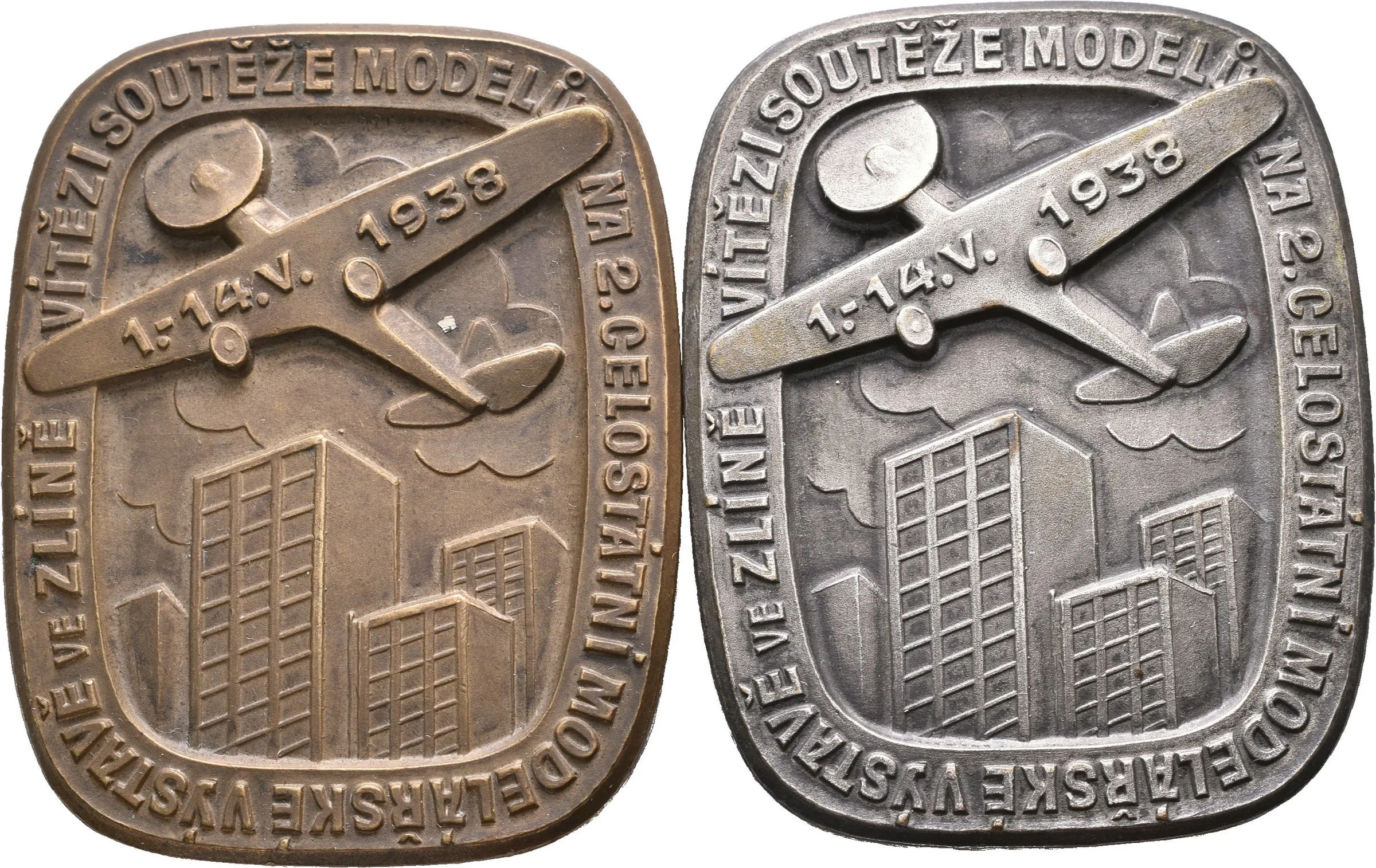 AE Plaketa 1938 (Karnet) - Vítězi soutěže modelů na 2. celostátní modelářské výstavě. — 1