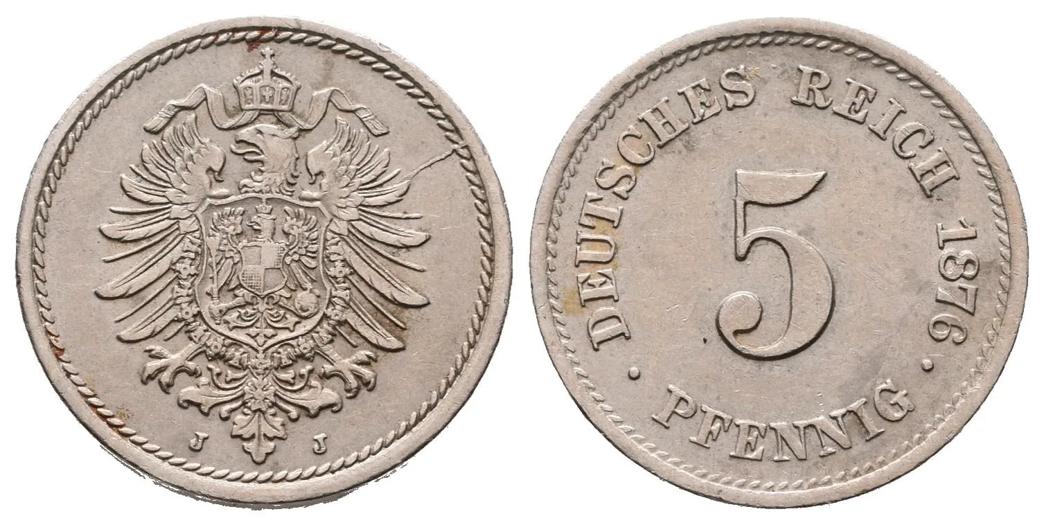 5 Pfennig 1876 J