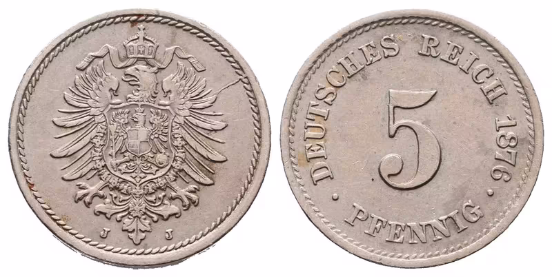 5 Pfennig 1876 J