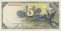 Německo - NSR, 5 DM 1948, tisk Berlin (1956-1961), Ros.252c