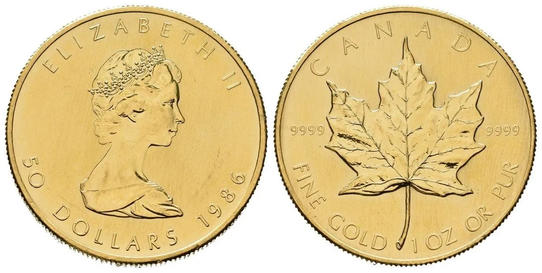 Kanada, 50 Dollars 1986 - Maple Leaf