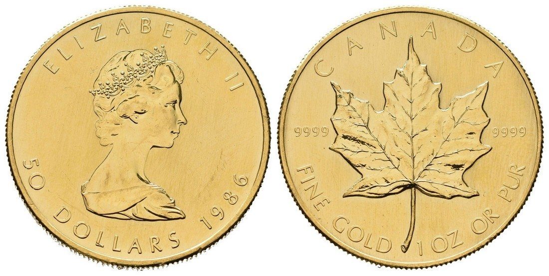 Kanada, 50 Dollars 1986 - Maple Leaf