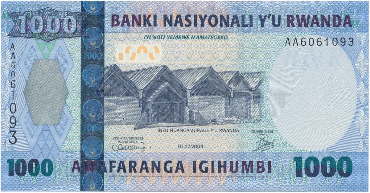 Rwanda, 1000 Francs 2004, P.31a