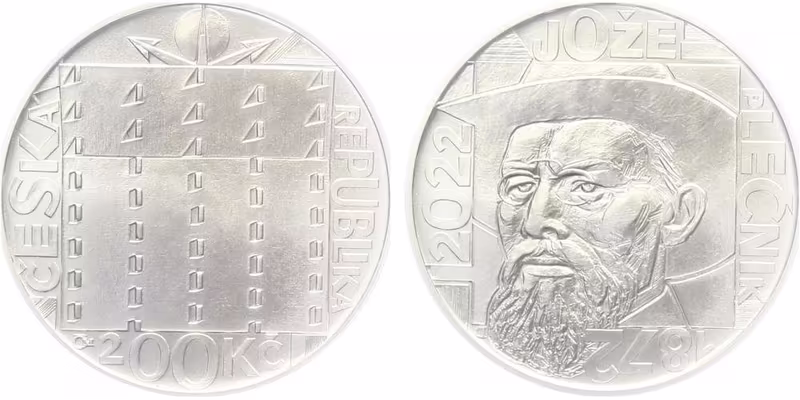 200 Kč 2022 - Jože Plečnik - bez certifikátu
