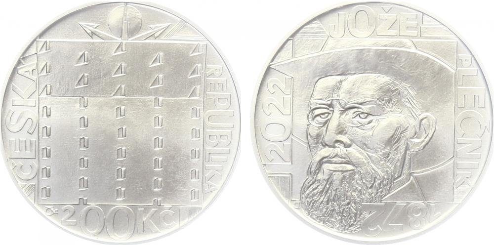 200 Kč 2022 - Jože Plečnik - bez certifikátu