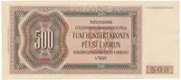 500 Koruna 1942, II. vydání, SPECIMEN, Hej.36a.S1 - fotografie 2