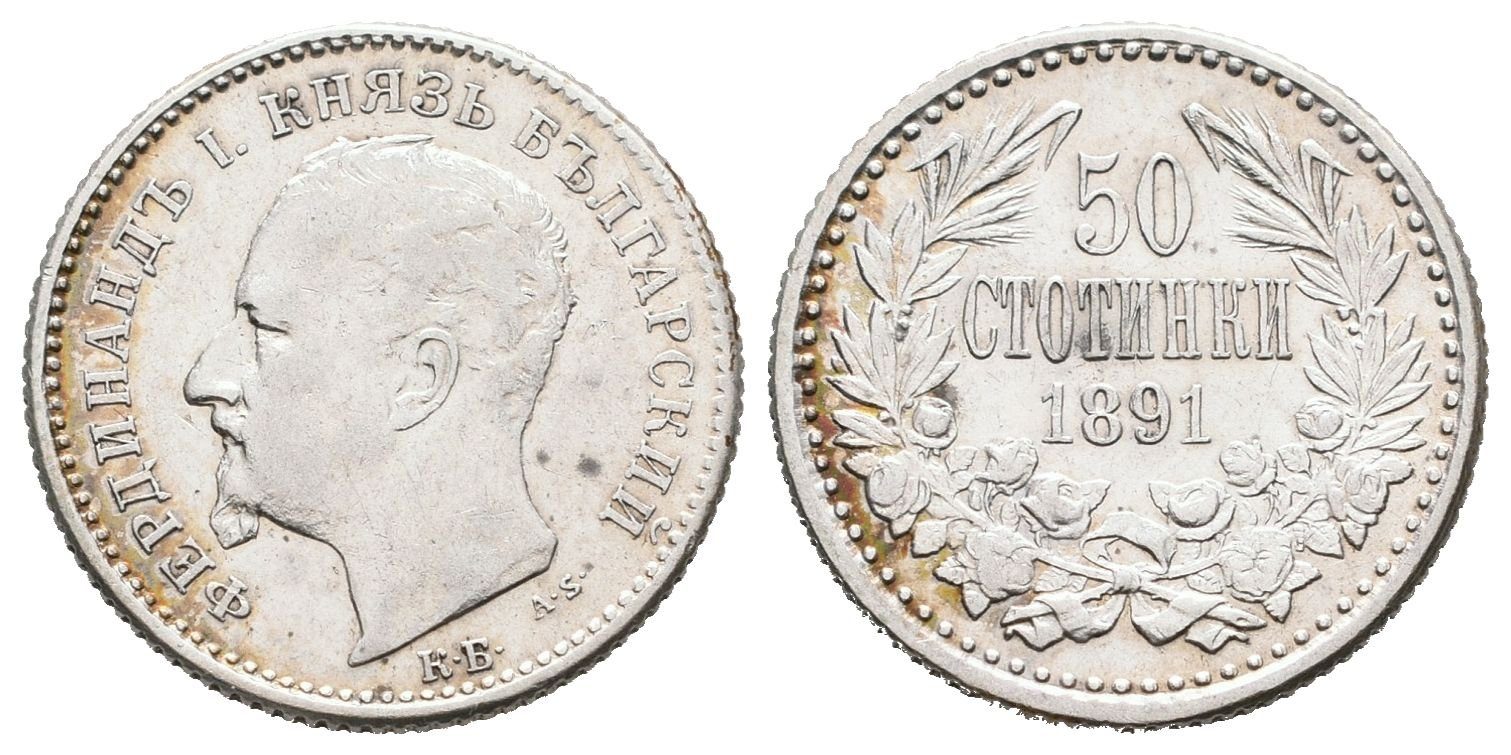 Bulharsko, 50 Stotinek 1891