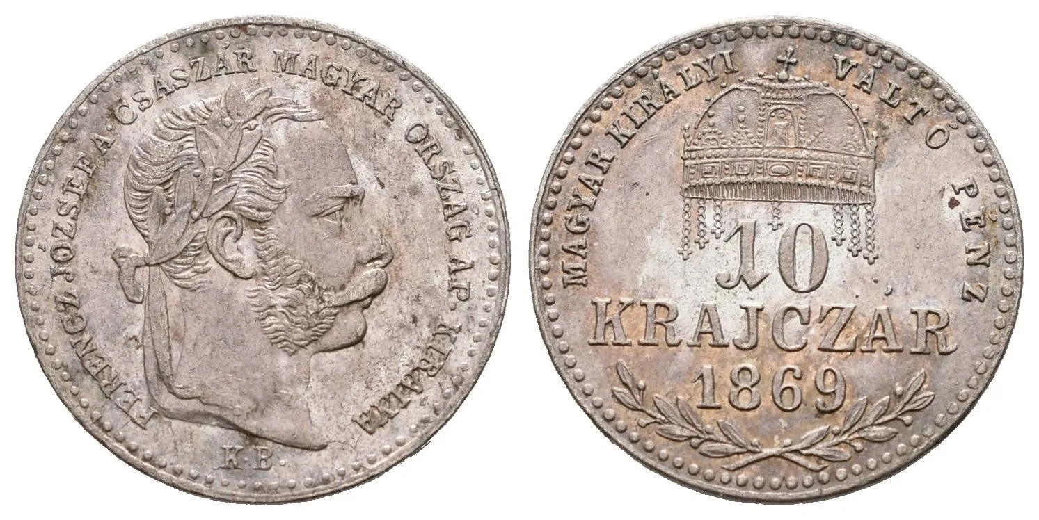 10 Krejcar 1869 KB