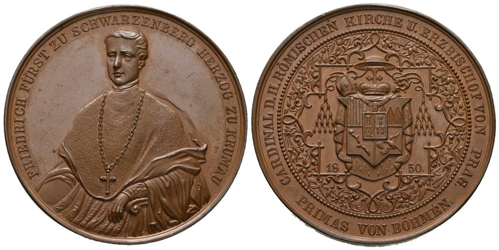 Praha - arcibiskupství, Friedrich Johann Joseph Schwarzenberg, 1849 - 1885 — 1